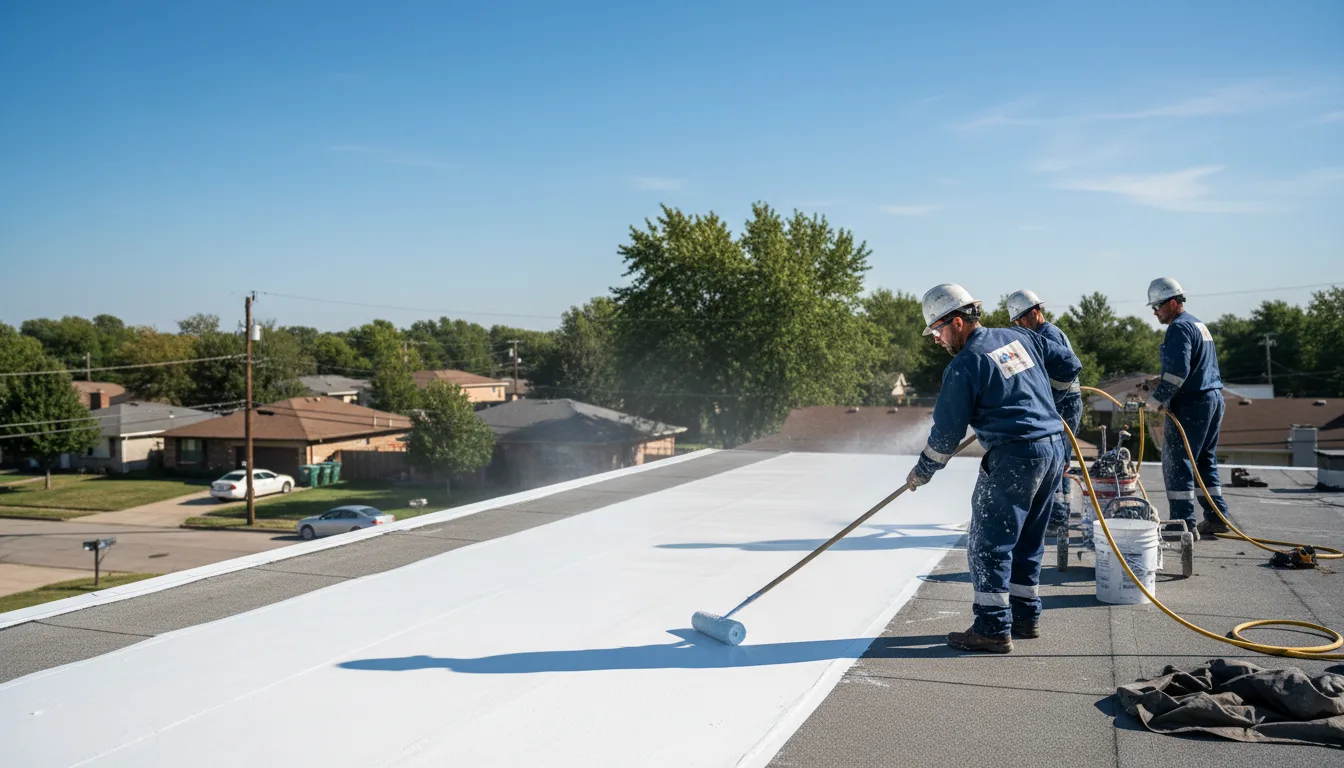 Commercial roof coating in Stonewall, LA near me